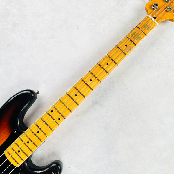 Fender Custom Shop 1957 Precision Bass Journeyman Relic Wildwood 10 2021 - Faded 3-Tone Sunburst - 9
