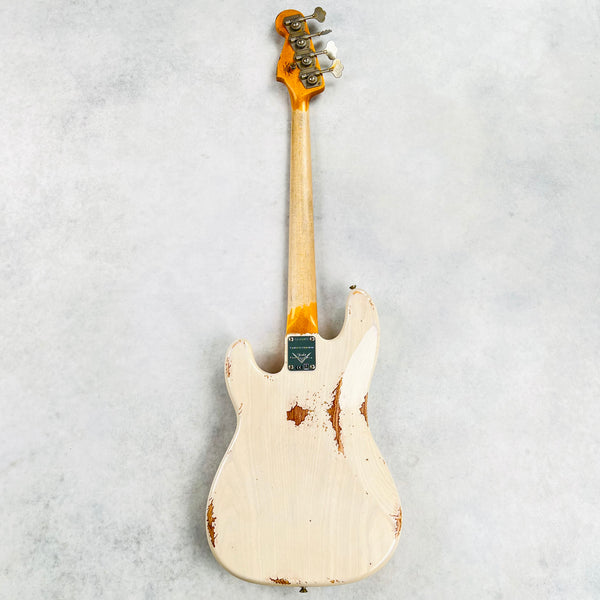 Fender Custom Shop 1958 P-Jazz Bass Heavy Relic 2023 - Aged White Blonde - 12