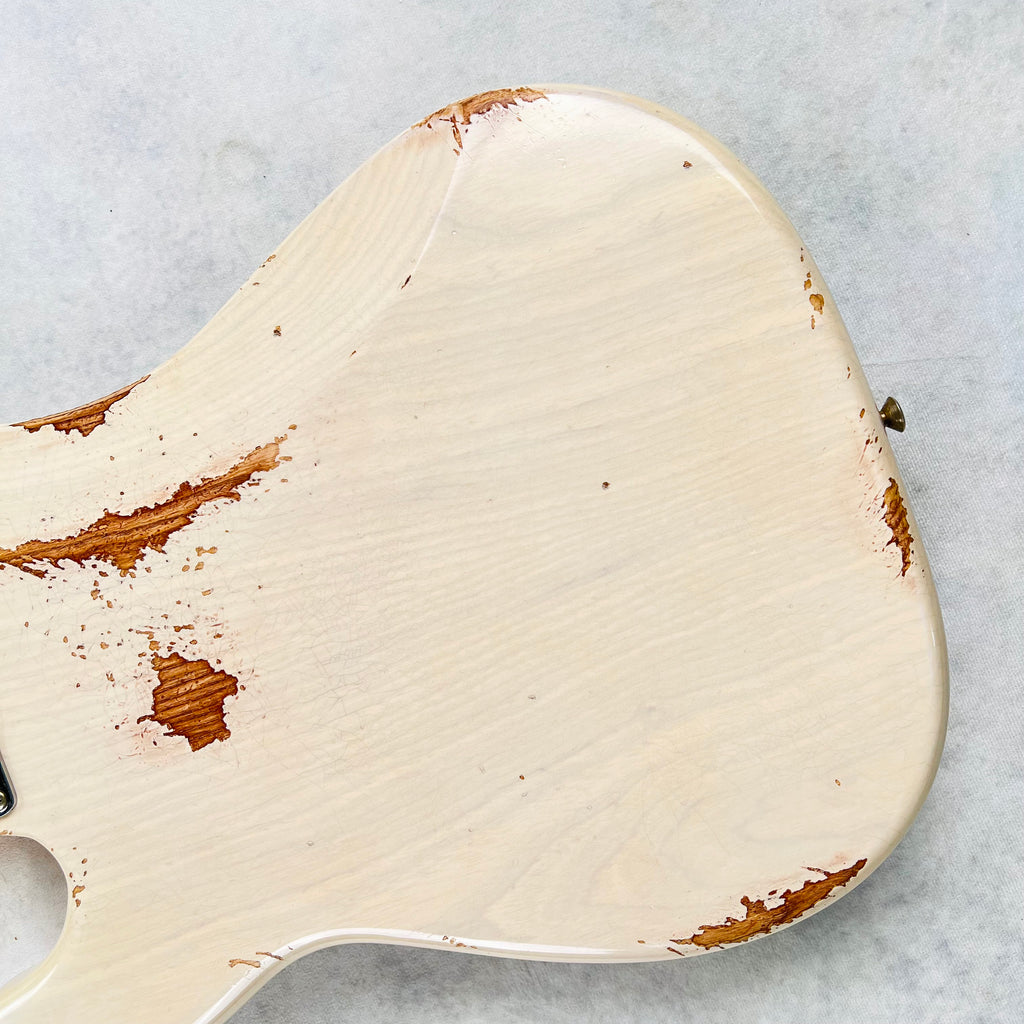 Fender Custom Shop 1958 P-Jazz Bass Heavy Relic 2023 - Aged White Blonde - 13