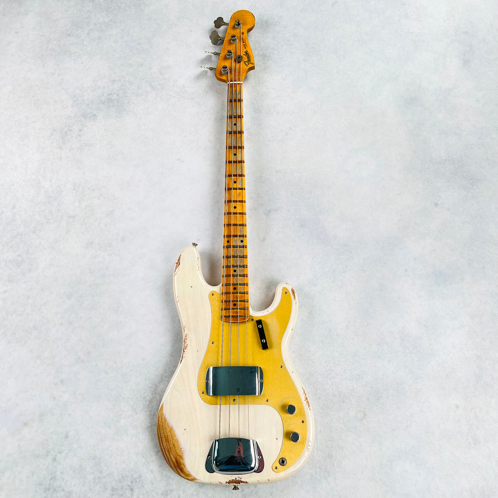 Fender Custom Shop 1958 P-Jazz Bass Heavy Relic 2023 - Aged White Blonde - 2
