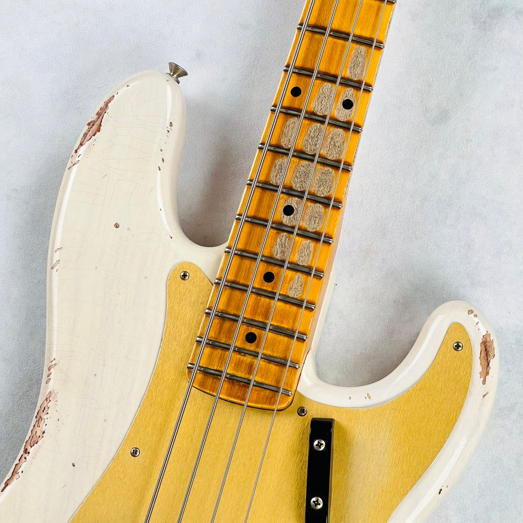 Fender Custom Shop 1958 P-Jazz Bass Heavy Relic 2023 - Aged White Blonde - 3