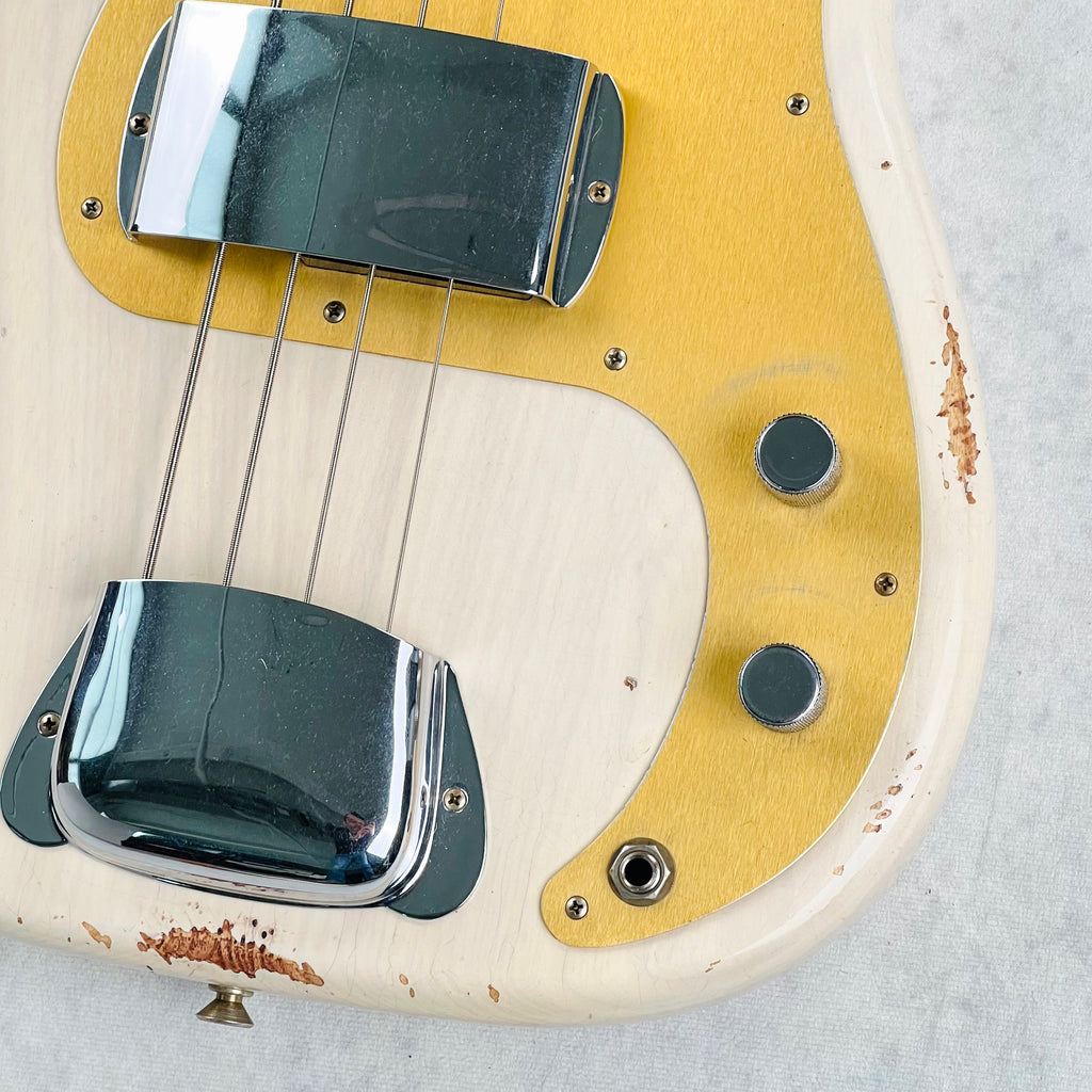 Fender Custom Shop 1958 P-Jazz Bass Heavy Relic 2023 - Aged White Blonde - 5