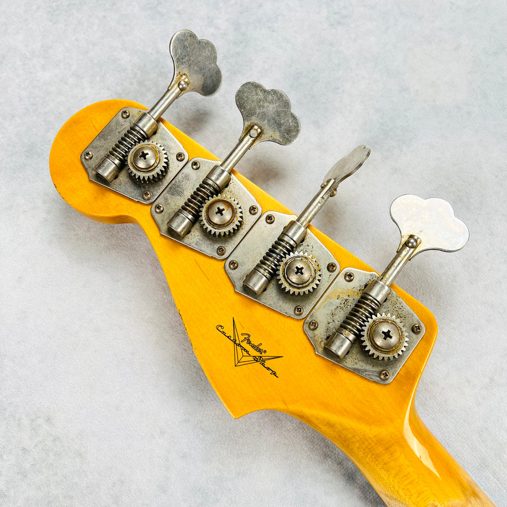 Fender Custom Shop 1962 Jazz Bass Relic Stack Knob 2022 - Aged Black - 15