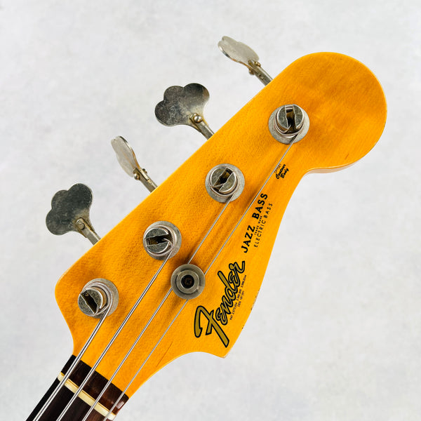 Fender Custom Shop 1962 Jazz Bass Relic Stack Knob 2022 - Aged Black - 9