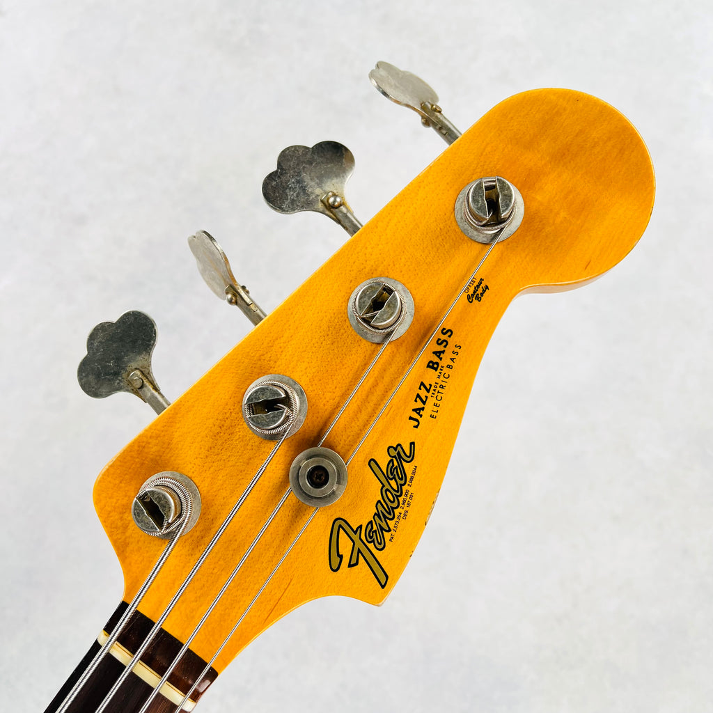 Fender Custom Shop 1962 Jazz Bass Relic Stack Knob 2022 - Aged Black - 9