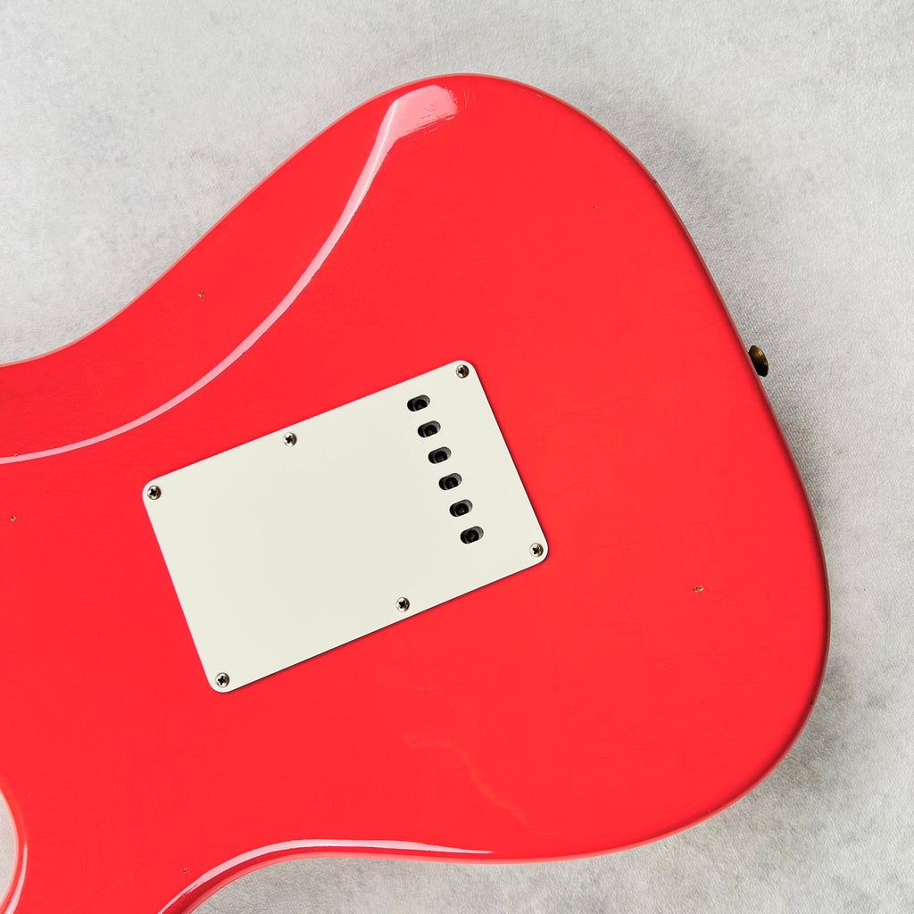 Fender Custom Shop 1963 Stratocaster Korina Journeyman Relic 2022 - Fiesta Red - 12