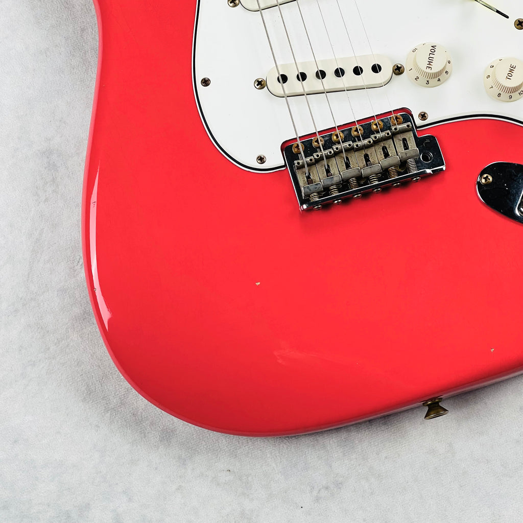 Fender Custom Shop 1963 Stratocaster Korina Journeyman Relic 2022 - Fiesta Red - 4