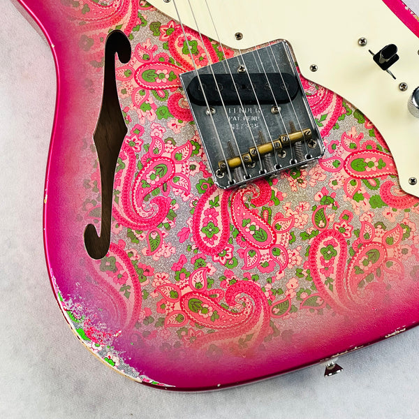 Fender Custom Shop 50's Telecaster Thinline Relic 2017 - Pink Paisley - 4