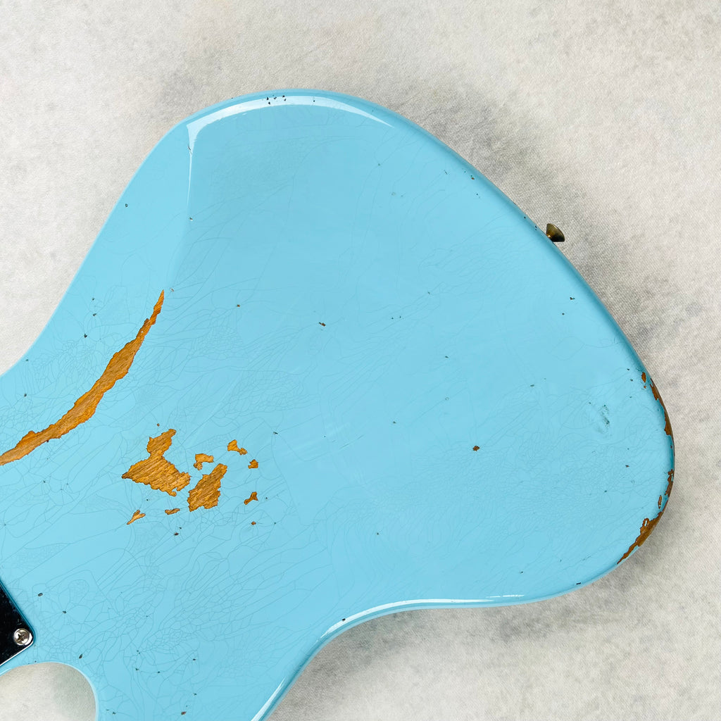 Fender Custom Shop 64 Jazz Bass Relic 2023 - Daphne Blue - 12