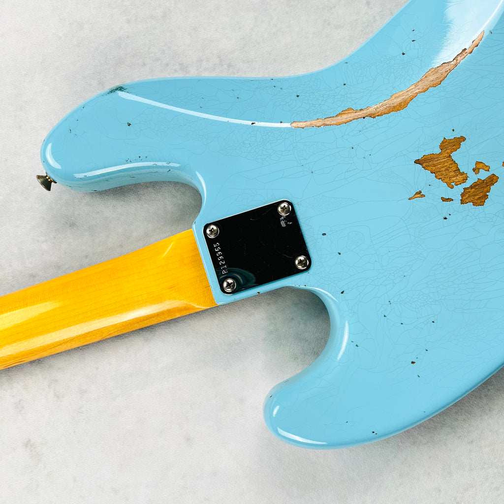 Fender Custom Shop 64 Jazz Bass Relic 2023 - Daphne Blue - 13