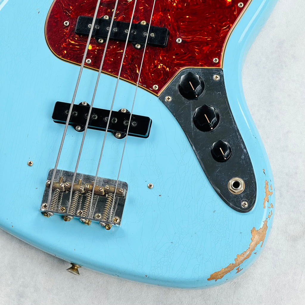 Fender Custom Shop 64 Jazz Bass Relic 2023 - Daphne Blue - 5