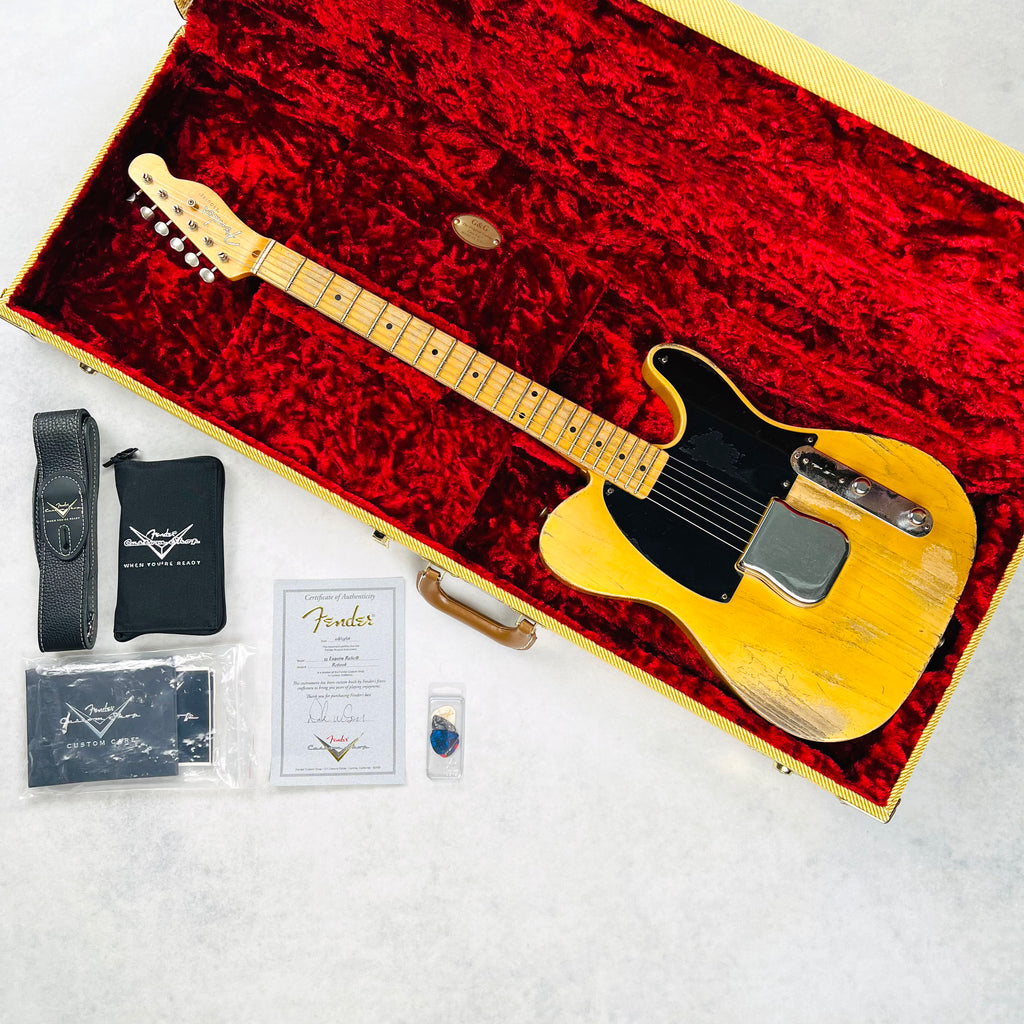 Fender Custom Shop Builder Select '54 Blackguard Esquire Heavy Relic Masterbuilt by Dale Wilson 2016 - Smoked Butterscotch Blonde - 18