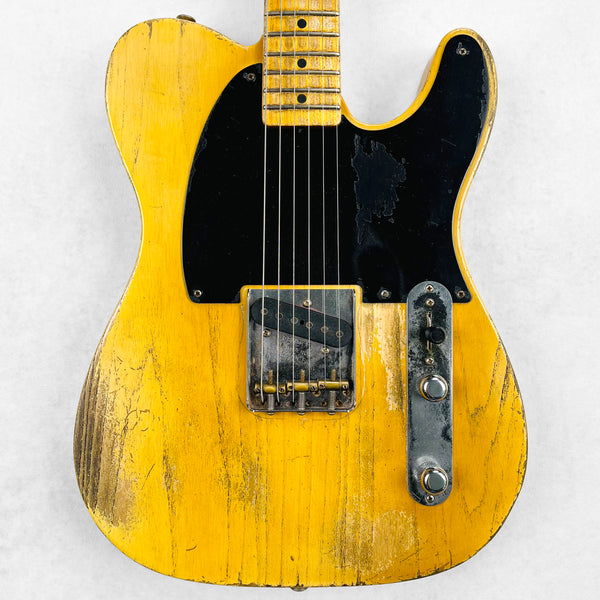 Fender Custom Shop Builder Select '54 Blackguard Esquire Heavy Relic Masterbuilt by Dale Wilson 2016 - Smoked Butterscotch Blonde - 1