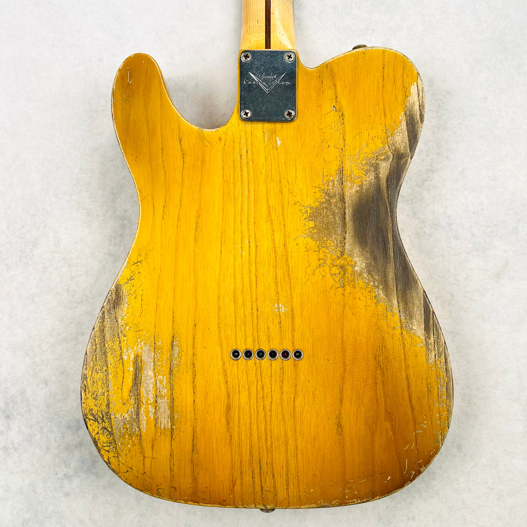 Fender Custom Shop Builder Select '54 Blackguard Esquire Heavy Relic Masterbuilt by Dale Wilson 2016 - Smoked Butterscotch Blonde - 9