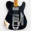 Fender Custom Shop CuNiFe Blackguard Telecaster with Bigsby Heavy Relic 2025 - Black - 1