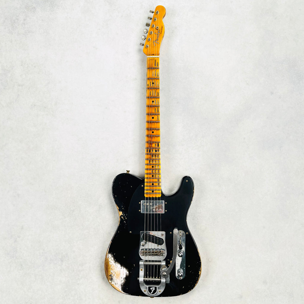 Fender Custom Shop CuNiFe Blackguard Telecaster with Bigsby Heavy Relic 2025 - Black - 2
