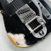 Fender Custom Shop CuNiFe Blackguard Telecaster with Bigsby Heavy Relic 2025 - Black - 4