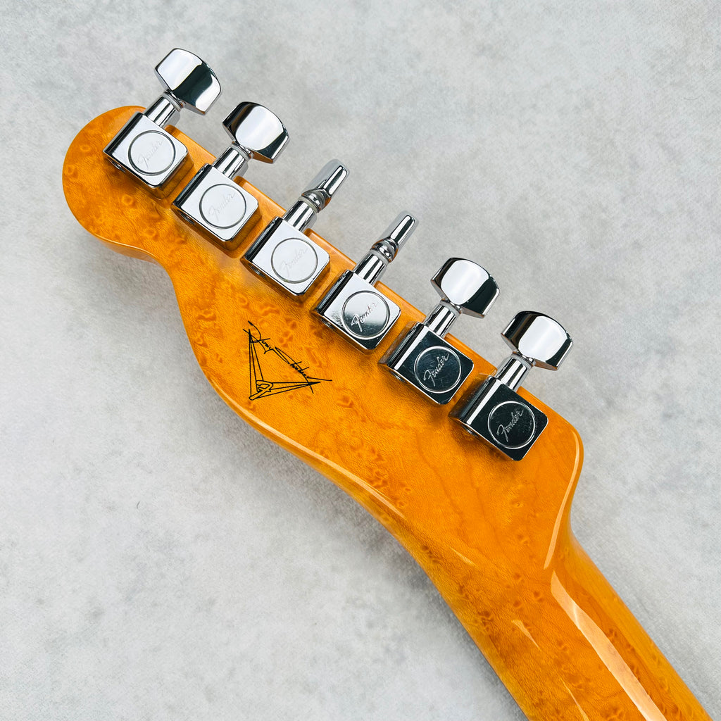 Fender Custom Shop Custom Deluxe Telecaster Masterbuilt By Yuriy Shishkov Quilt Top NOS 2012 - Nocaster Blonde - 15