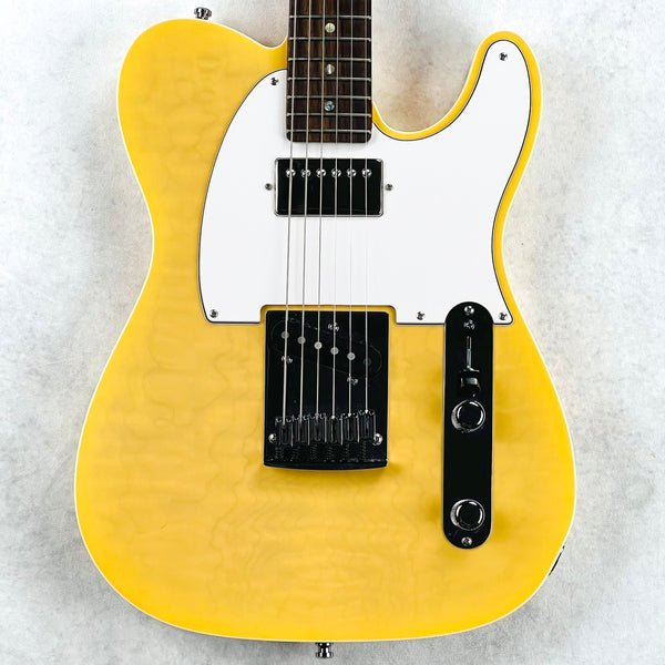Fender Custom Shop Custom Deluxe Telecaster Masterbuilt By Yuriy Shishkov Quilt Top NOS 2012 - Nocaster Blonde - 1