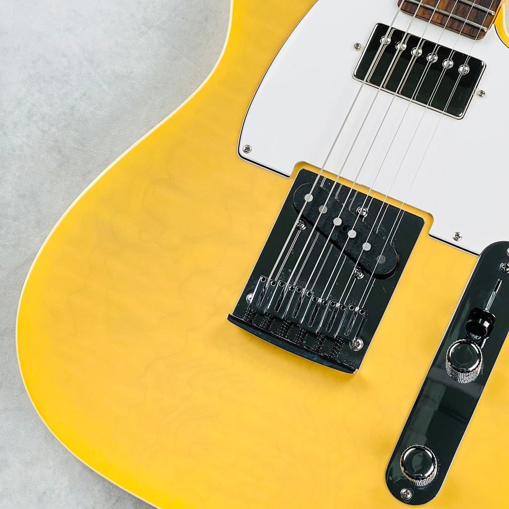 Fender Custom Shop Custom Deluxe Telecaster Masterbuilt By Yuriy Shishkov Quilt Top NOS 2012 - Nocaster Blonde - 4