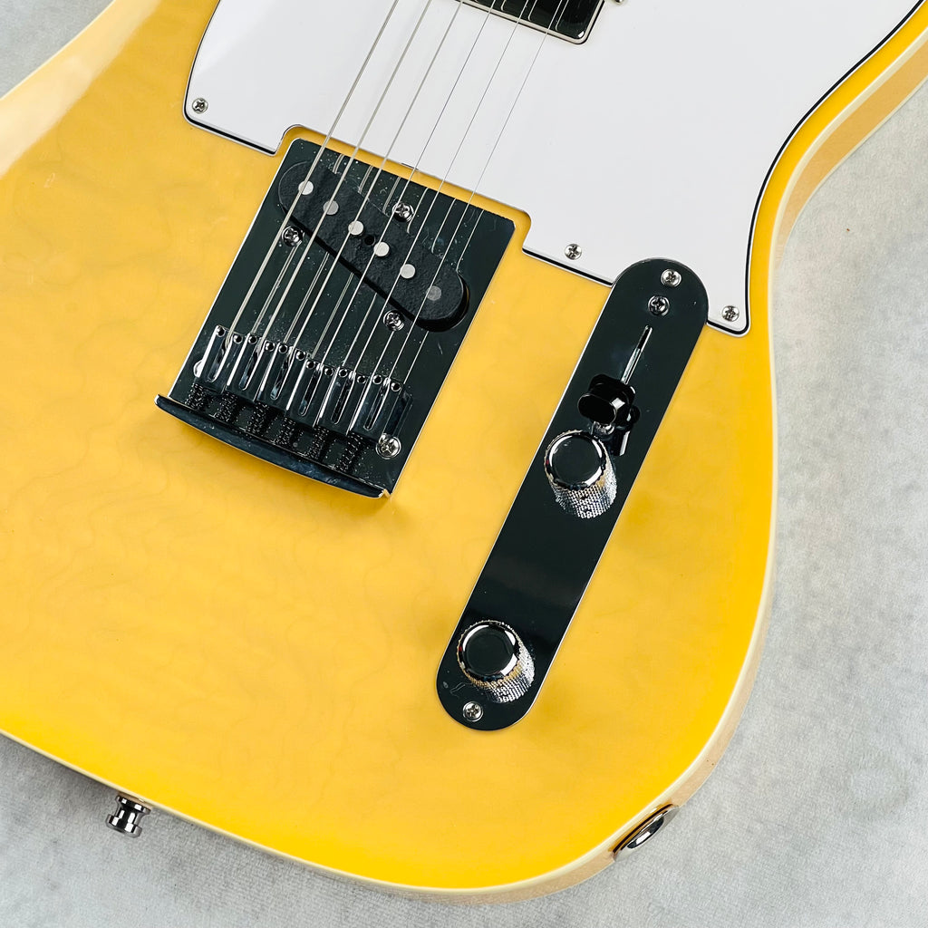 Fender Custom Shop Custom Deluxe Telecaster Masterbuilt By Yuriy Shishkov Quilt Top NOS 2012 - Nocaster Blonde - 5