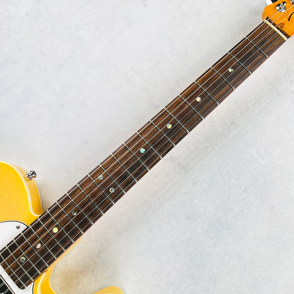 Fender Custom Shop Custom Deluxe Telecaster Masterbuilt By Yuriy Shishkov Quilt Top NOS 2012 - Nocaster Blonde - 8