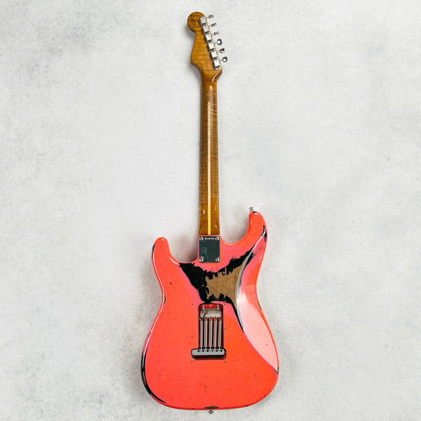 Fender Custom Shop GT11 Stratocaster Heavy Relic Sweetwater Exclusive 2022 - Fiesta Red Over Black - 11