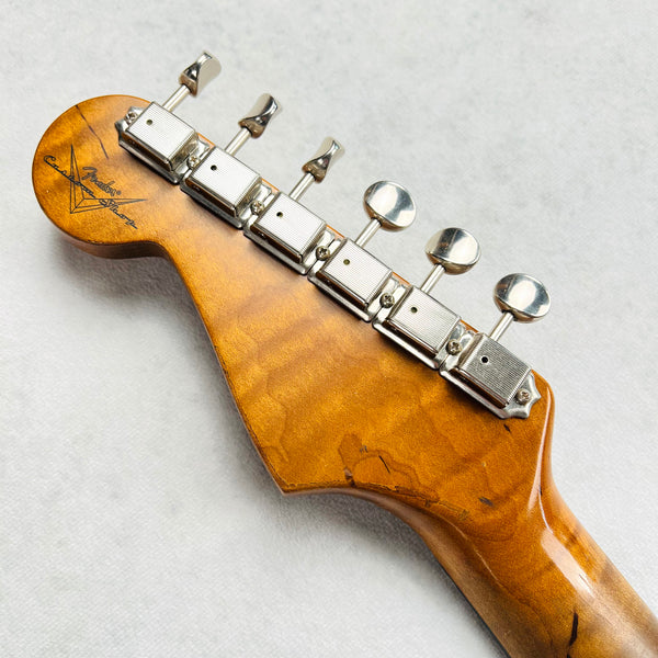 Fender Custom Shop GT11 Stratocaster Heavy Relic Sweetwater Exclusive 2022 - Fiesta Red Over Black - 15