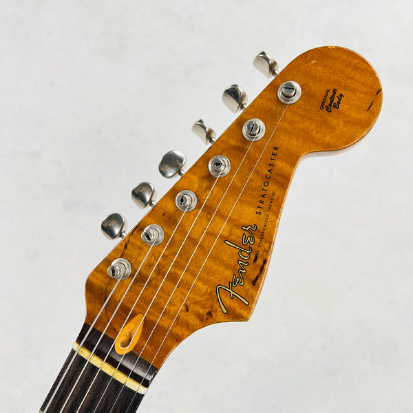 Fender Custom Shop GT11 Stratocaster Heavy Relic Sweetwater Exclusive 2022 - Fiesta Red Over Black - 9