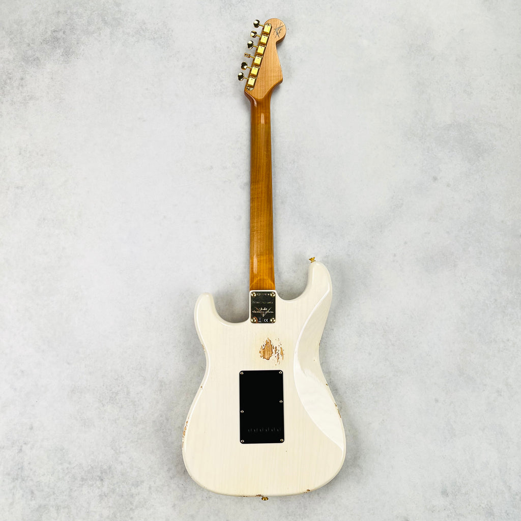 Fender Custom Shop Limited 1962 Stratocaster Relic Reverse Gold Hardware 2024 - Aged White Blonde - 11