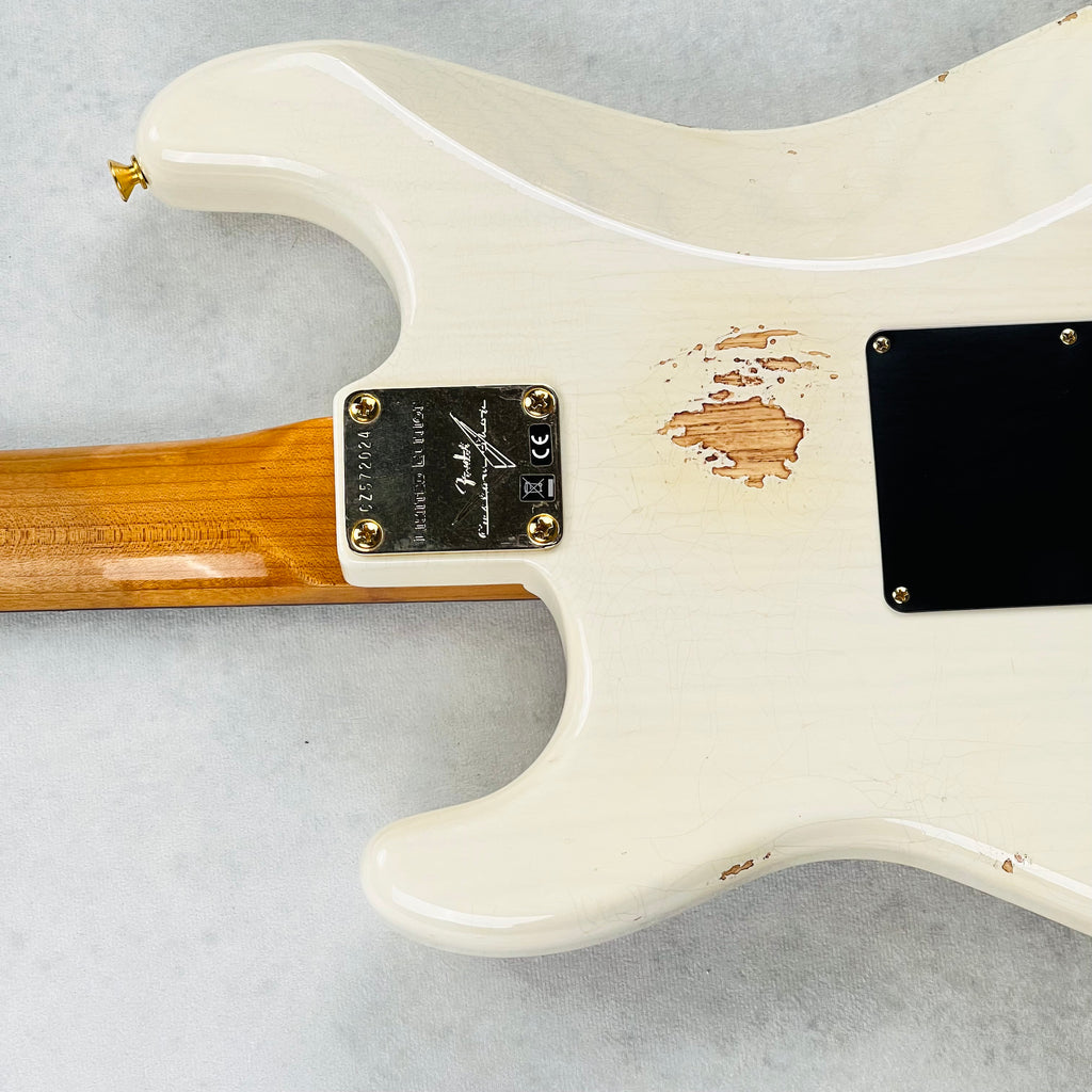 Fender Custom Shop Limited 1962 Stratocaster Relic Reverse Gold Hardware 2024 - Aged White Blonde - 13
