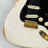Fender Custom Shop Limited 1962 Stratocaster Relic Reverse Gold Hardware 2024 - Aged White Blonde - 4
