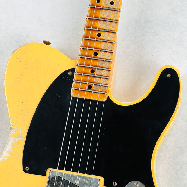 Fender Custom Shop Limited '50s Esquire Heavy Relic Secret Agent 2022 - Aged Nocaster Blonde - 3
