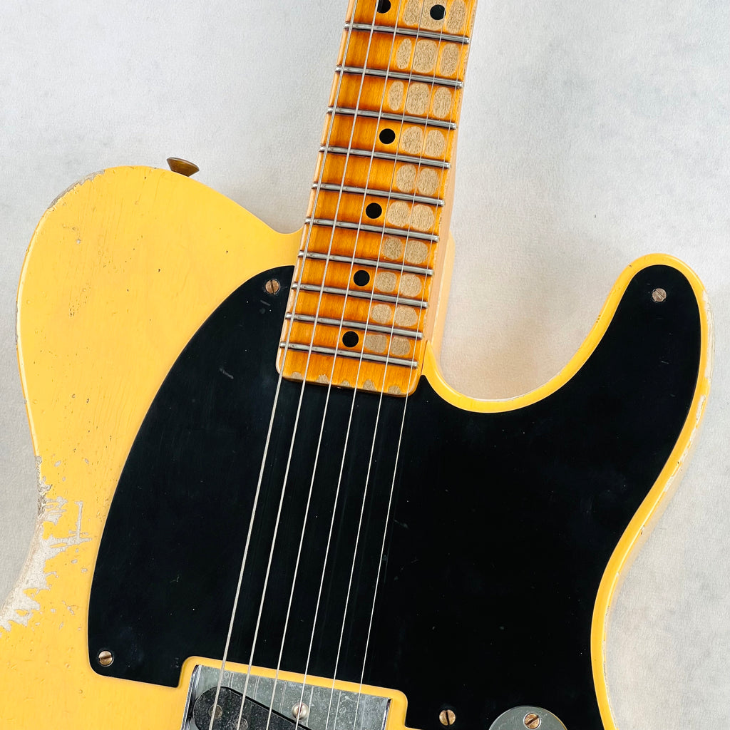 Fender Custom Shop Limited '50s Esquire Heavy Relic Secret Agent 2022 - Aged Nocaster Blonde - 3