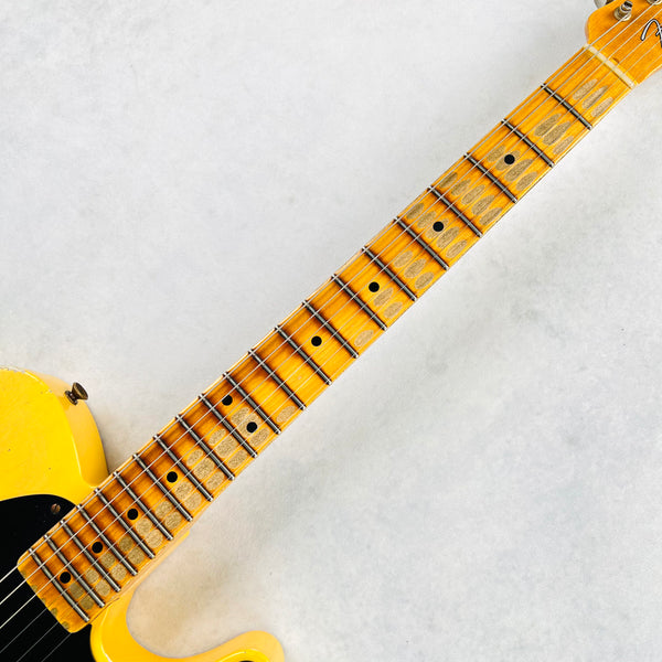 Fender Custom Shop Limited '50s Esquire Heavy Relic Secret Agent 2022 - Aged Nocaster Blonde - 8