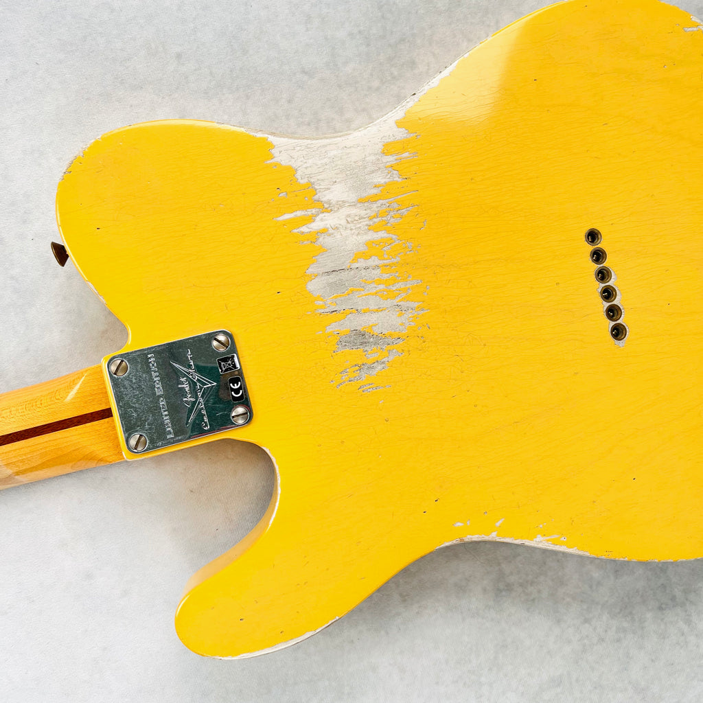 Fender Custom Shop Limited '50s Esquire Heavy Relic Secret Agent 2022 - Aged Nocaster Blonde - 13