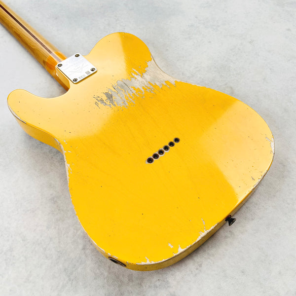 Fender Custom Shop Limited '50s Esquire Heavy Relic Secret Agent 2022 - Aged Nocaster Blonde - 14