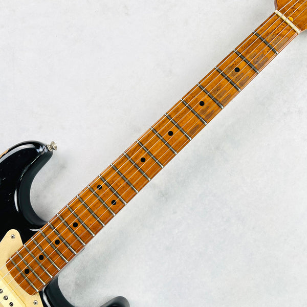 Fender Custom Shop Limited Edition '56 Fat Roasted Stratocaster Heavy Relic 2018 - Aged Black - 11