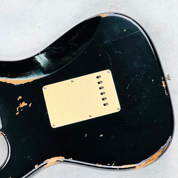 Fender Custom Shop Limited Edition '56 Fat Roasted Stratocaster Heavy Relic 2018 - Aged Black - 15