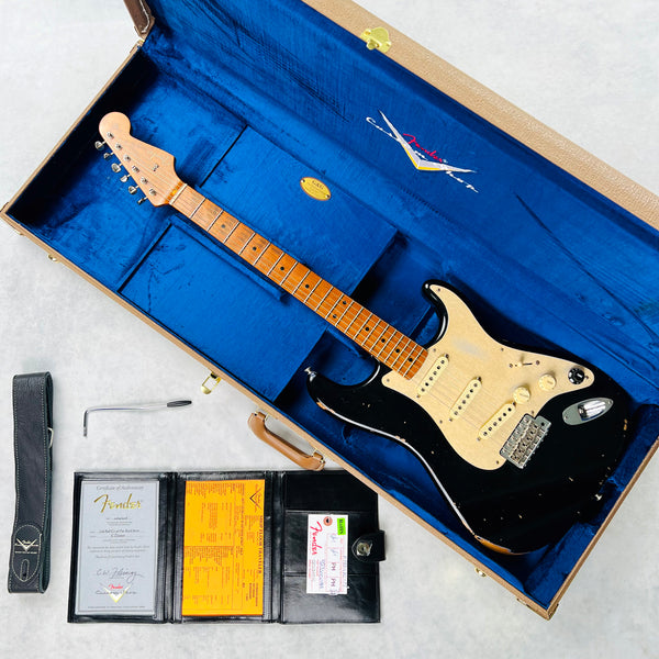 Fender Custom Shop Limited Edition '56 Fat Roasted Stratocaster Heavy Relic 2018 - Aged Black - 21