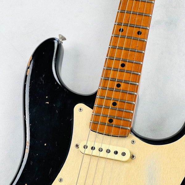Fender Custom Shop Limited Edition '56 Fat Roasted Stratocaster Heavy Relic 2018 - Aged Black - 3