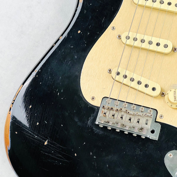 Fender Custom Shop Limited Edition '56 Fat Roasted Stratocaster Heavy Relic 2018 - Aged Black - 4