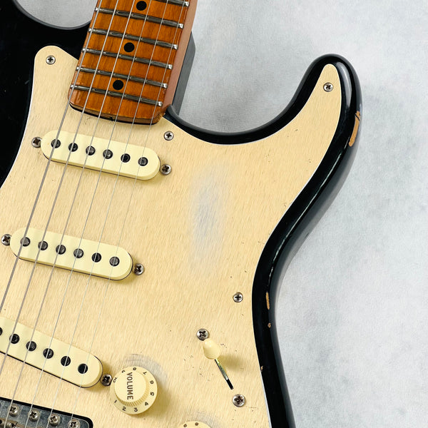Fender Custom Shop Limited Edition '56 Fat Roasted Stratocaster Heavy Relic 2018 - Aged Black - 6