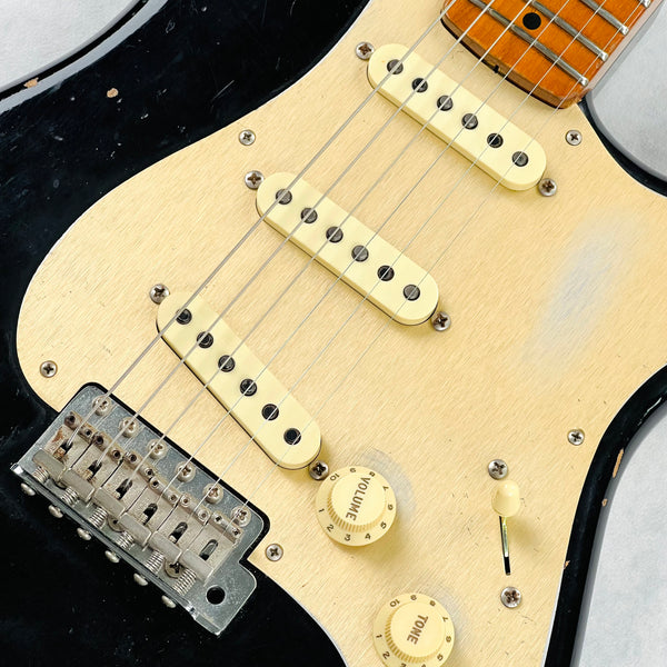 Fender Custom Shop Limited Edition '56 Fat Roasted Stratocaster Heavy Relic 2018 - Aged Black - 7
