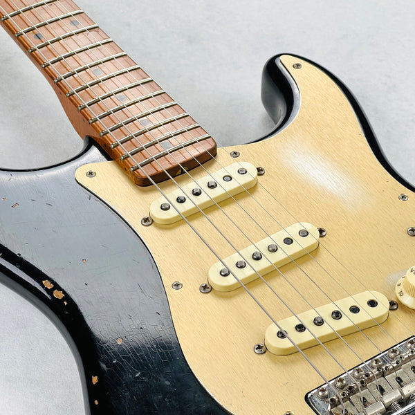 Fender Custom Shop Limited Edition '56 Fat Roasted Stratocaster Heavy Relic 2018 - Aged Black - 9