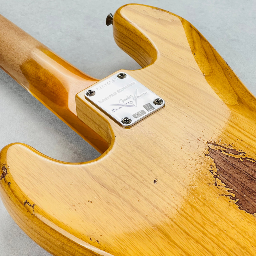 Fender Custom Shop Limited Edition Jazz Bass Heavy Relic 2023 - Aged Natural - 18