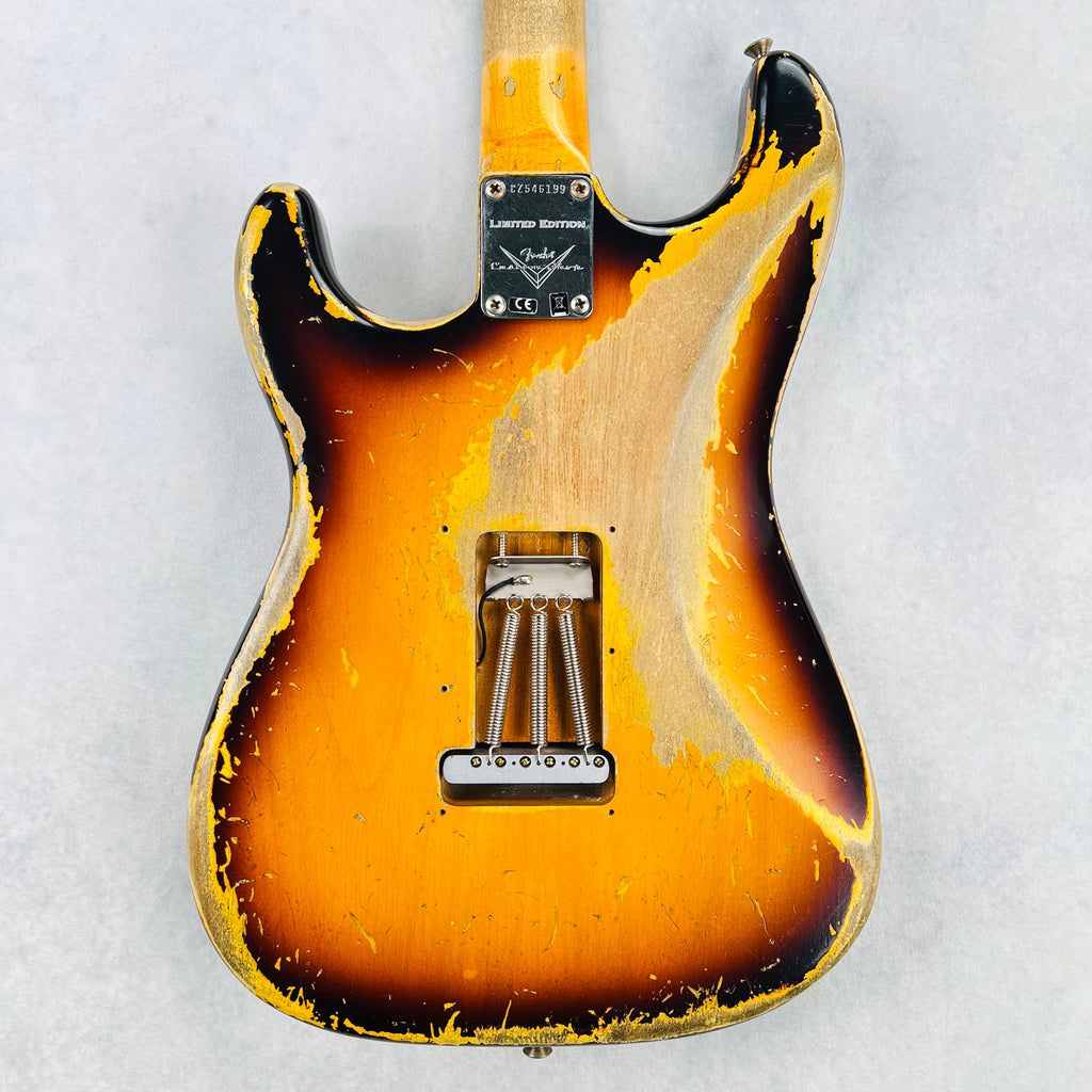 Fender Custom Shop Ltd '60 Dual Mag II Stratocaster Super Heavy Relic 2021 - Faded 3-Tone Sunburst - 12