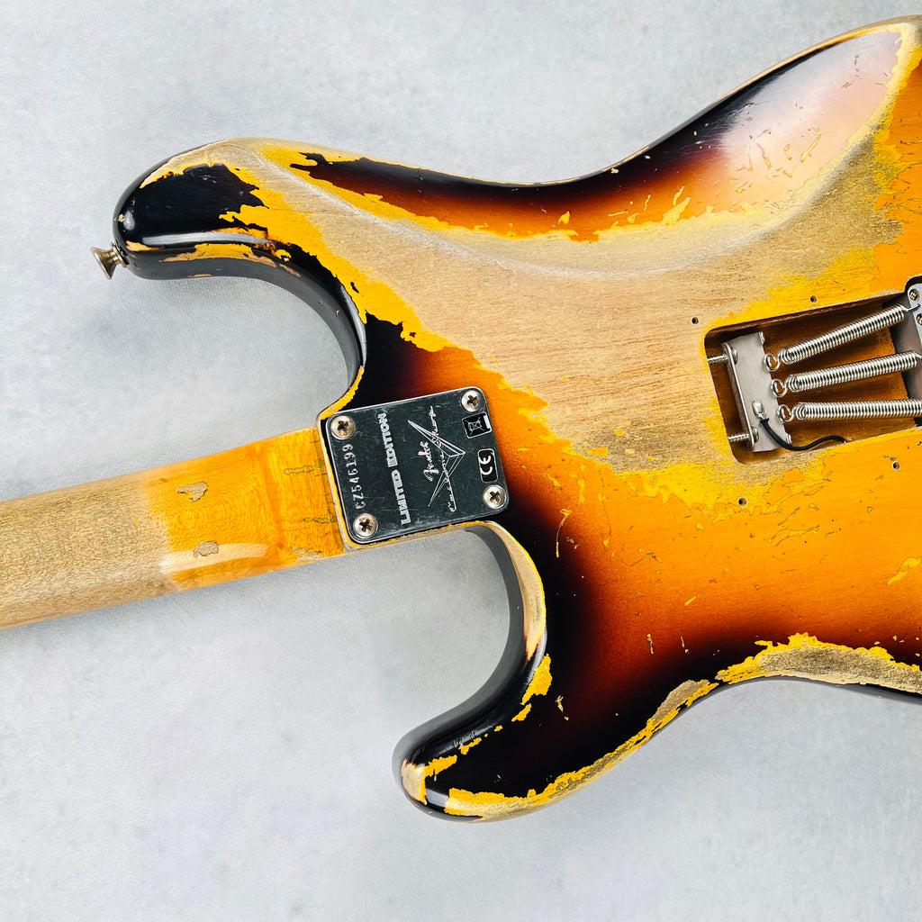 Fender Custom Shop Ltd '60 Dual Mag II Stratocaster Super Heavy Relic 2021 - Faded 3-Tone Sunburst - 15