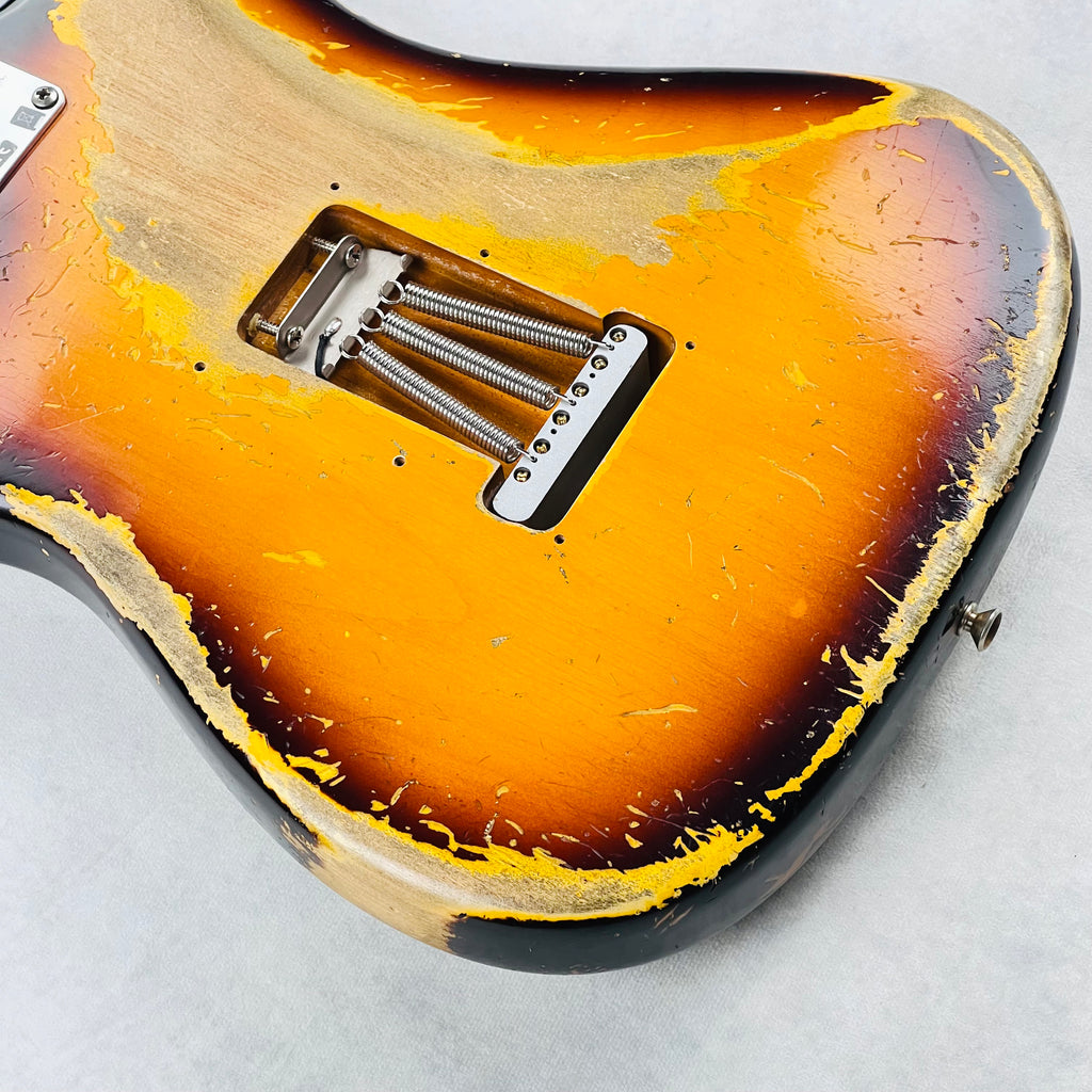 Fender Custom Shop Ltd '60 Dual Mag II Stratocaster Super Heavy Relic 2021 - Faded 3-Tone Sunburst - 17