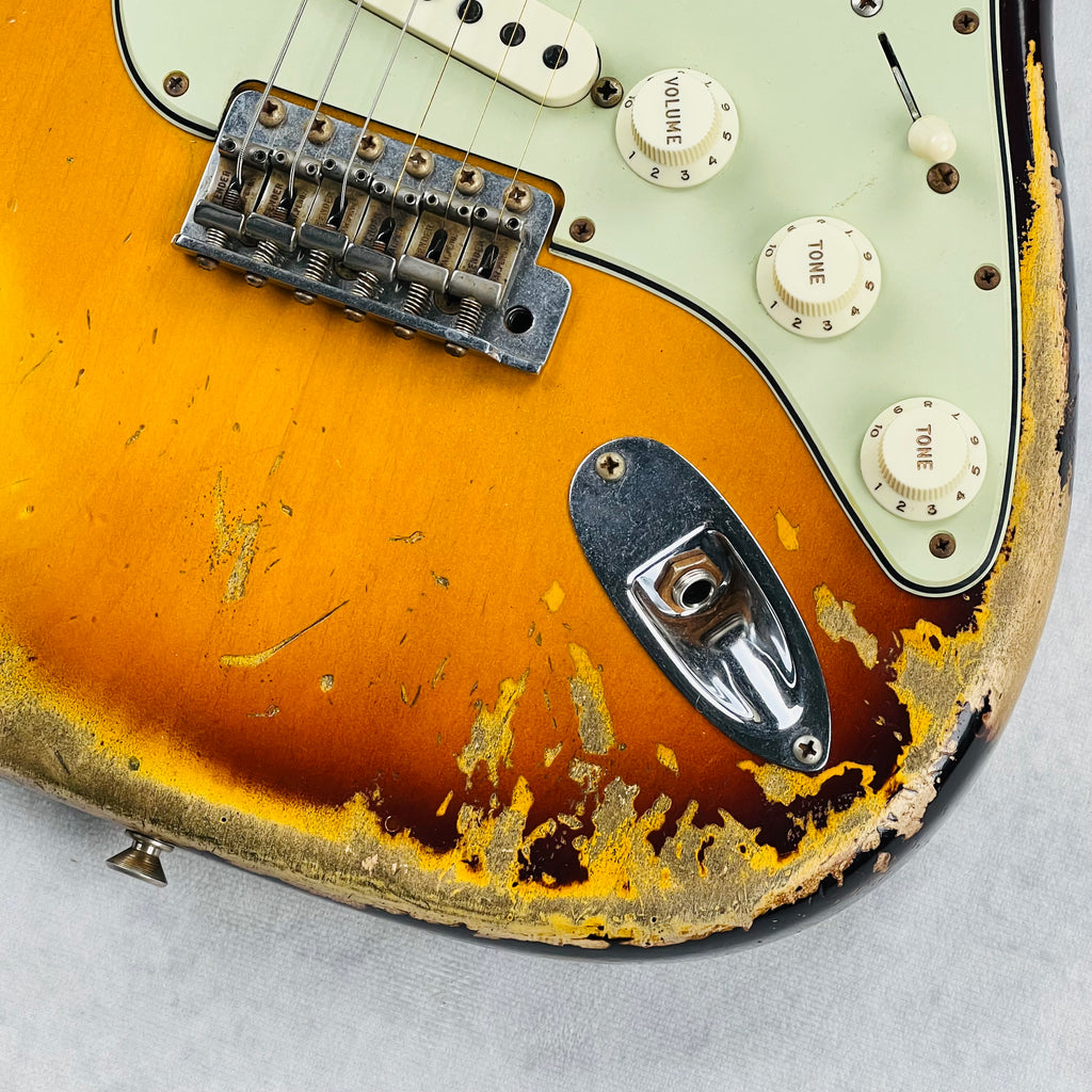 Fender Custom Shop Ltd '60 Dual Mag II Stratocaster Super Heavy Relic 2021 - Faded 3-Tone Sunburst - 6